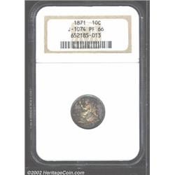 1871 10C Standard Silver Ten Cents, Judd-1074, Pollock-1210, R.