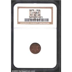 1873 3C Three Cent Silver, Judd-1262, Pollock-1404, R.