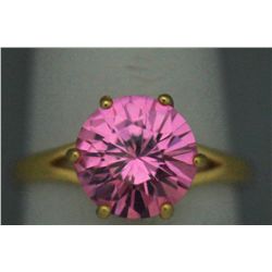 FASHION JEWELRY PINK CZ RING