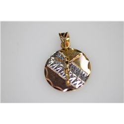 14K GOLD PLATED  JESUS  PENDANT