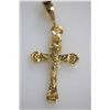 Image 1 : 14K GOLD PLATED  JESUS CROSS  PENDANT