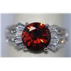 Image 1 : FASHION JEWELRY WHITE AND RED CZ RING