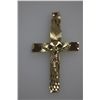 Image 1 : 14K GOLD PLATED JESUS CROSS PENDANT