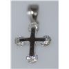 Image 2 : CZ CROSS PENDANT .925 STERLING SILVER