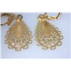 Image 1 : GOLD PLATED TEAR DROP EARRINGS