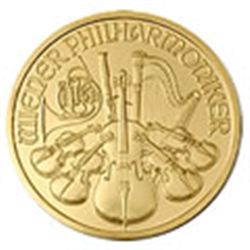 Austrian One Ounce Philharmonic Gold Coin Dates of our