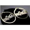 Image 2 : 14K GOLD PLATED SEXY GIRL HOOP EARRINGS