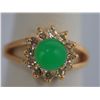 Image 2 : FASHION JEWELRY CZ AND JADE RING