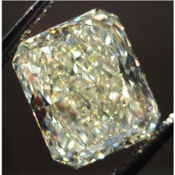 GIA CERT 0.78 CTW RADIANT DIAMOND YELLOW/FANCY LIGHT