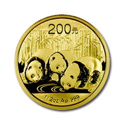 Chinese Gold Panda Half Ounce
