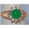 Image 2 : FASHION JEWELRY CZ AND JADE RING