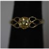 Image 2 : 14K GOLD PLATED CZ YELLOW RING