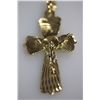 Image 1 : 14K GOLD PLATED JESUS CROSS PENDANT