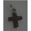 Image 2 : PUFFY CROSS CHARM .925 STERLING SILVER