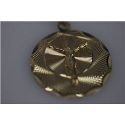 14K GOLD PLATED JESUS PENDANT