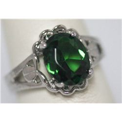 FASHION JEWELRY GREEN CZ RING