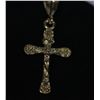 Image 1 : 14K GOLD PLATED JESUS CROSS PENDANT