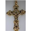 Image 2 : 14K GOLD PLATED JESUS CROSS PENDANT