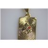 Image 2 : 14K GOLD PLATED CZ JESUS  PENDANT