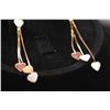 Image 1 : 14K GOLD PLATED HEART HANGING EARRINGS