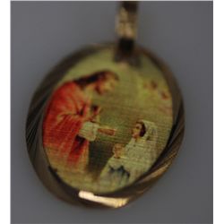 14K GOLD PLATED JESUS PENDANT