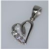 Image 1 : HEART CZ PENDANT .925 STERLING SILVER