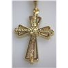 Image 2 : 14K GOLD PLATED  JESUS CROSS  PENDANT