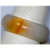 Image 1 : WHITE SYNTETIC JADE RING