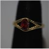 Image 2 : 14K GOLD PLATED CZ RED RING