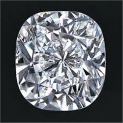 EGL CERT 0.97 CTW CUSHION DIAMOND D/SI1