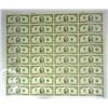 Image 1 : UNCUT SHEET OF ( 32 ) U.S. 1976 ( BICENTENNIAL ) $2.00 BILLS