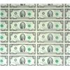 Image 2 : UNCUT SHEET OF ( 32 ) U.S. 1976 ( BICENTENNIAL ) $2.00 BILLS