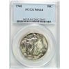 Image 1 : 1942 WALKING LIBERTY HALF DOLLAR, PCGS MS-64