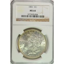 1883 MORGAN DOLLAR NGC MS64