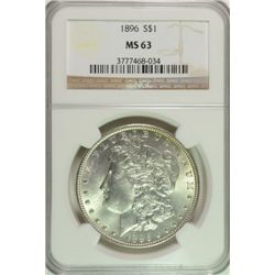 1896 MORGAN DOLLAR NGC MS63