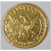 Image 2 : 1854 C $5 GOLD XF "WEAK C" WAS IN A PIECE OF JEWELRY AT ONE TIME