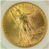 Image 2 : 1924 $20.00 St. GAUDENS GOLD PIECE, NCI MS-63 NICE