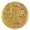 Image 1 : 1851 $2.50 GOLD PIECE , AU  RIM NICKS STILL DECENT