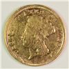 Image 1 : 1854 $3.00 GOLD, AU, BUT RIM BUMPS, STILL A DECENT COIN!!