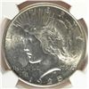 Image 2 : 1925 PEACE DOLLAR NGC MS66 (WHITE)