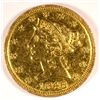 Image 1 : 1846 D $5 GOLD LIBERTY XF