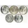 Image 1 : 5-1945 WALKING LIBERTY HALF DOLLARS MS63+