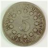 Image 2 : 1867 SHIELD NICKEL, NO RAYS, VG/F NICE COIN