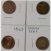 Image 2 : 4- 1863 INDIAN HEAD CENTS "GRADING SET (GOOD,VG,FINE,VF)