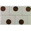 Image 2 : 5-1880 INDIAN HEAD CENTS "GRADING SET" (AG,GOOD,VG,FINE,VF)