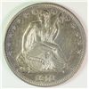 Image 1 : 1871 SEATED LIBERTY HALF DOLLAR AU/BU