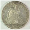 Image 1 : 1873-CC SEATED HALF NO ARROWS AU