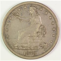 1878-S TRADE DOLLAR, ORIGINAL BEAUTIFUL XF+  THE PERFECT TYPE COIN!