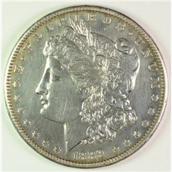 1889-CC MORGAN DOLLAR AU 58 WHITE, RARE, KEY DATE MORGAN!