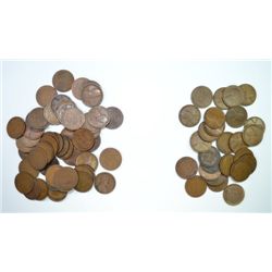 53-1912 AND 26-1909 VDB LINCOLN ONE CENT VG-XF